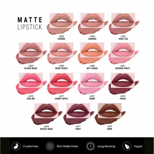 Kokie Professional Matte Lipstick Vamp Perspective: top