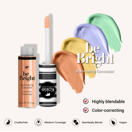 Kokie Professional Green Color Correct Be Bright Concealer Perspective: top