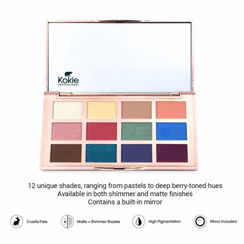 Kokie Professional Artist Eyeshadow Palette AP840 Utopia Perspective: top