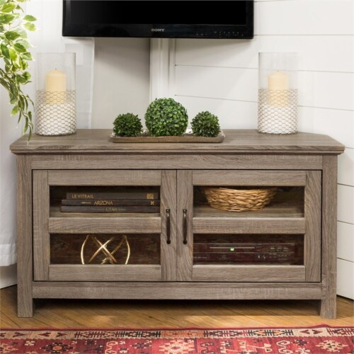Driftwood corner tv stand discount