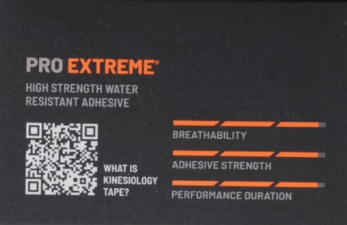 KT Tape® Pro Extreme Extra Strength Adhesive Pain Relief & Support Sports Tape - Jet Black Perspective: top