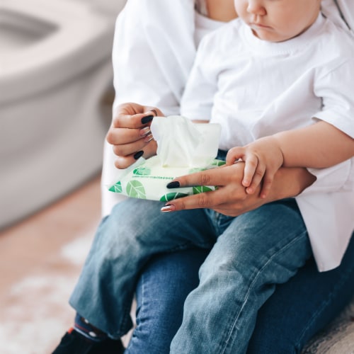 Kandoo Kids Flushable Wipes Perspective: top