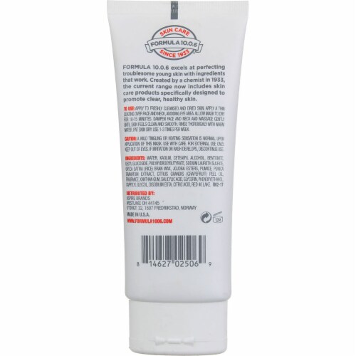 Formula 10.0.6 Pink Grapefruit & Jojoba Three Times Sublime 3-in-1 Blackhead Cleanser Mask Perspective: top