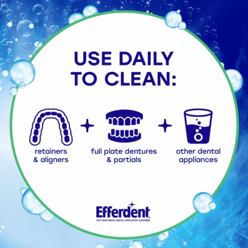 Efferdent® Plus Mint Denture Cleanser Tablets Perspective: top