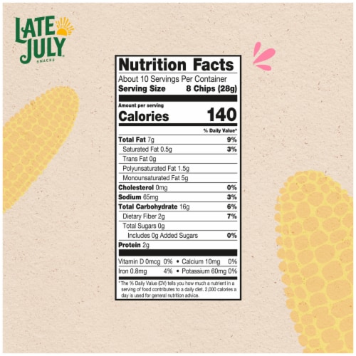 Late July Snacks Thin and Crispy Organic Tortilla Chips with Chia and Quinoa Perspective: top