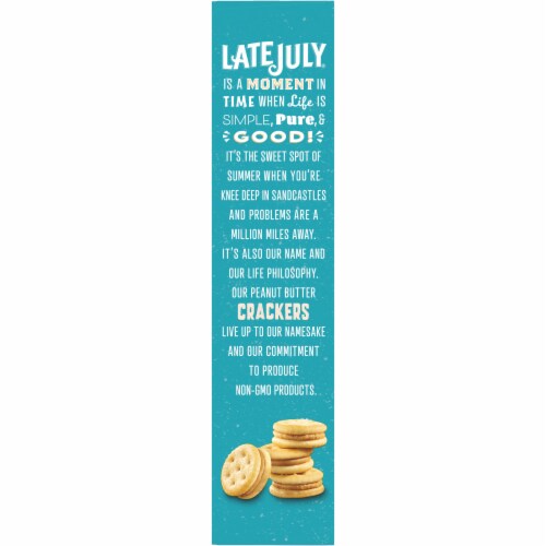 Late July® Peanut Butter Minis Crackers Perspective: top