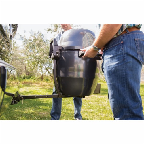 Broil King Keg Steel Black Powder Coated Hitch Adapter Kit KA5532 Perspective: top