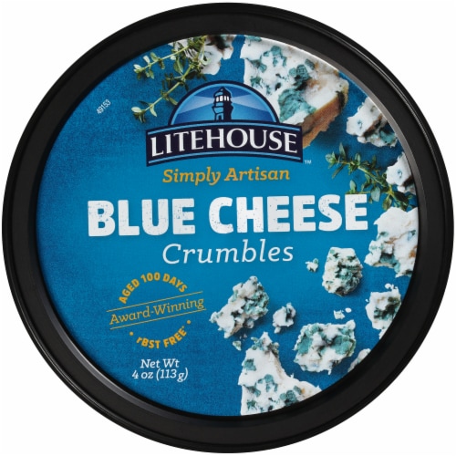 Litehouse Simply Artisan Blue Cheese Crumbles Perspective: top