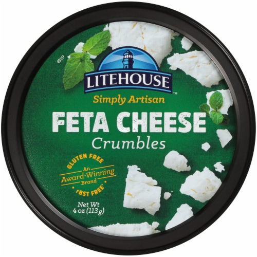 Litehouse Simply Artisan Feta Cheese Crumbles Perspective: top