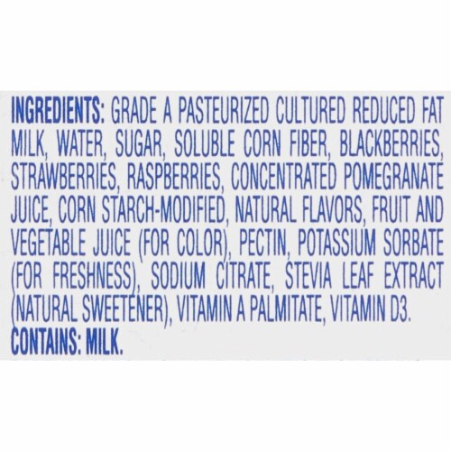 LaLa Mixed Berry Yogurt Smoothie Perspective: top