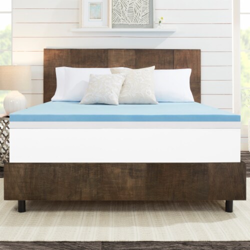 Dream Serenity ComfortDuo 4 Customizable Memory Foam Mattress Topper Full Perspective: top