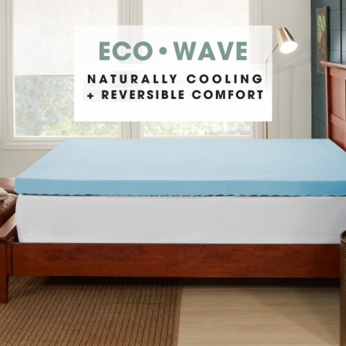 Dream Serenity EcoWave 4 Memory Foam Mattress Topper Twin Perspective: top