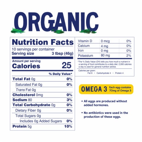 Pete & Gerry's Organic Liquid Egg Whites 16 oz Perspective: top