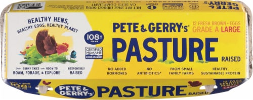Pete and Gerry's® Pasture Raised Large Eggs Perspective: top