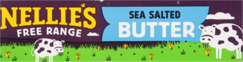 Nellie's® Free Range Slow Churned Sea Salted Butter Perspective: top