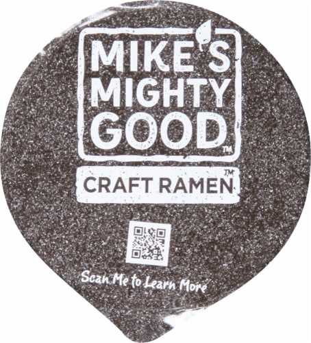 Mike's Mighty Good™ Spicy Beef Flavor Ramen Noodle Soup Cup Perspective: top