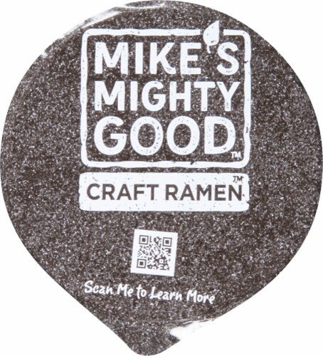 Mike's Mighty Good™ Spicy Beef Flavor Ramen Noodle Soup Cup Perspective: top