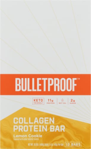 Bulletproof™ Keto Lemon Cookie Collagen Protein Bar Perspective: top