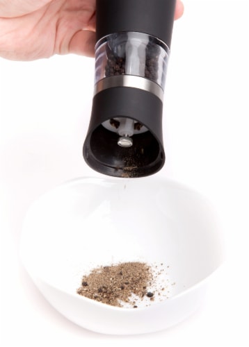 Ozeri Graviti Pro Electric Pepper Mill and Grinder, BPA-Free Perspective: top