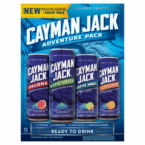 Cayman Jack® Adventure Pack Ready to Drink Cocktails Variety Pack Perspective: top