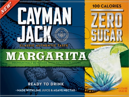 Cayman Jack Zero Sugar Margarita Flavored Hard Beverage Perspective: top