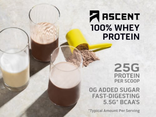 Ascent® Native Fuel® Chocolate Whey Protein Powder Blend Perspective: top