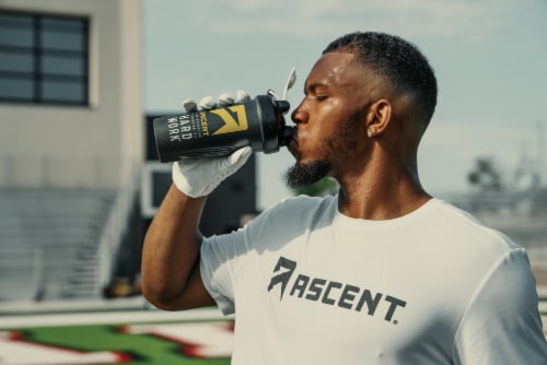 Ascent® Native Fuel® Vanilla Bean Whey Protein Powder Perspective: top