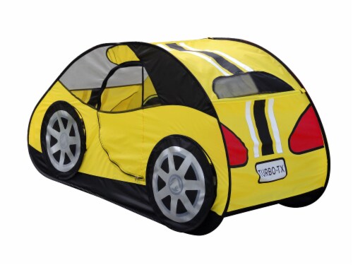 GigaTent Yellow Car Play Set Perspective: top