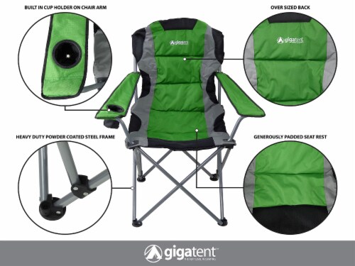 GigaTent Camping Chair - Green Perspective: top