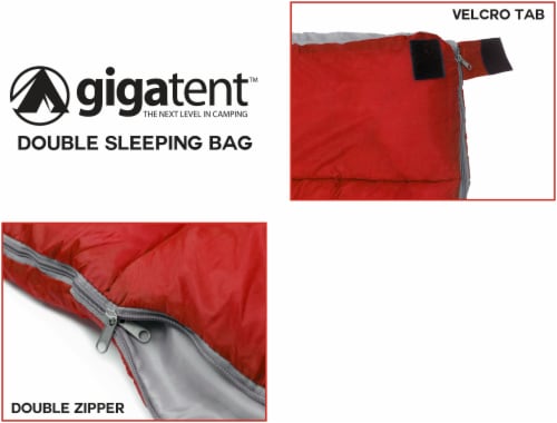 GigaTent 2 Person Sleeping Bag Perspective: top