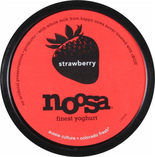 Noosa Strawberry  Yogurt Cup Perspective: top