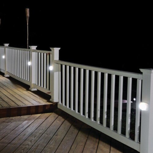 Mr. Beams Led Wht Deck/Step Light MB530-WHT-01-02 Perspective: top