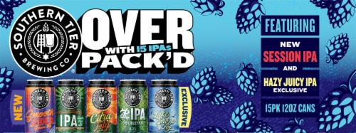 Southern Tier Brewing Company Overpack'd Sampler Beer Variety Pack Perspective: top