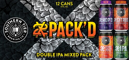 Southern Tier Brewing Company Double IPA Beer Variety Pack Perspective: top