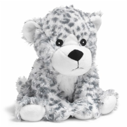 Warmies Snow Leopard Stuffed Animal Perspective: top