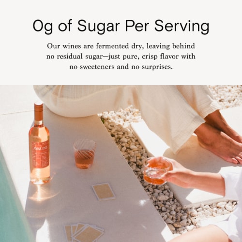 Avaline Organic French Rosé Wine Perspective: top