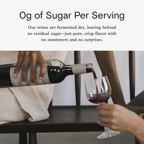 Avaline Organic French Red Wine Perspective: top