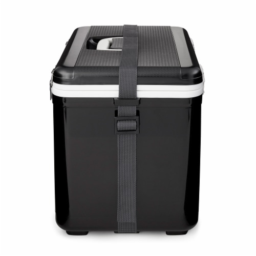 ENGEL 19 Qt Air Tight Dry Box & Insulated Ice Cooler with Shoulder Strap, Black Perspective: top