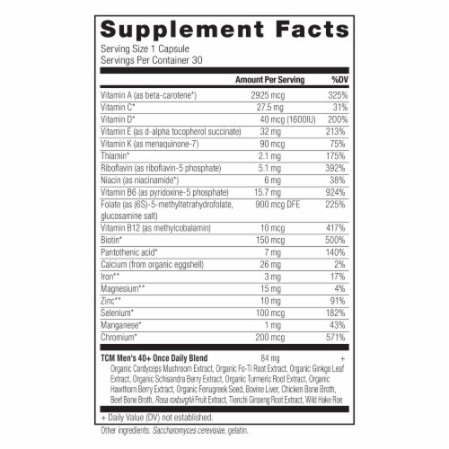 Ancient Nutrition Men’s 40+ Once Daily Vitamin Capsules Perspective: top