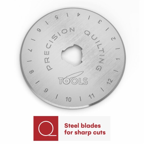 Precision Quilting Tools 60mm Normal Skip Blades (Pack of 5) Perspective: top