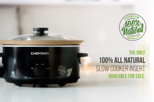 Chefman Natural Slow Cooker - Black Perspective: top