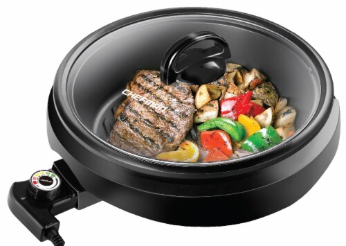 Chefman 3-in-1 Electric Grill Pot & Skillet Perspective: top