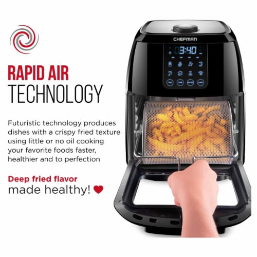 Chefman Multi-Functional Digital Air Fryer - Black, 1 ct - Fry's Food Stores