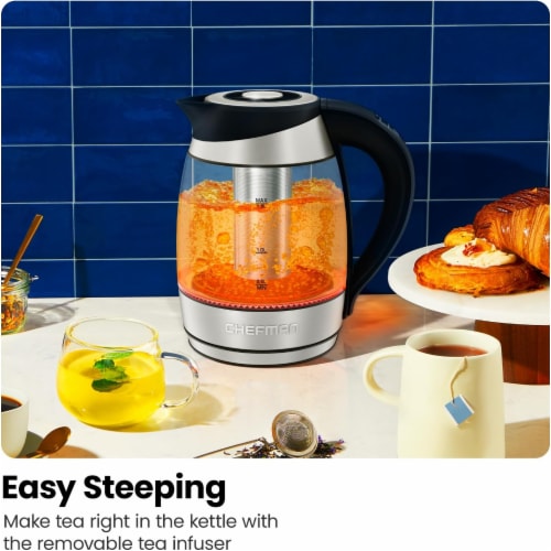 Chefman Cordless Glass Electric Kettle