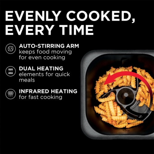 Chefman Auto-Stir Air Fryer Convection Oven Perspective: top