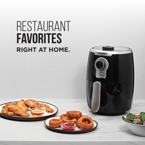 Chefman TurboFry Air Fryer - Black/Silver, 2 L - Fry's Food Stores