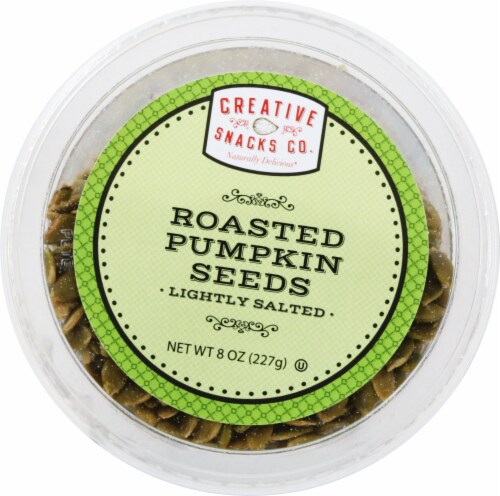 Creative Snacks Co. Roasted Salted Pumpkin Seeds Perspective: top
