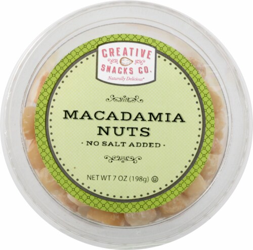 Creative Snacks Co. Roasted No Salt Macadamia Nuts Perspective: top