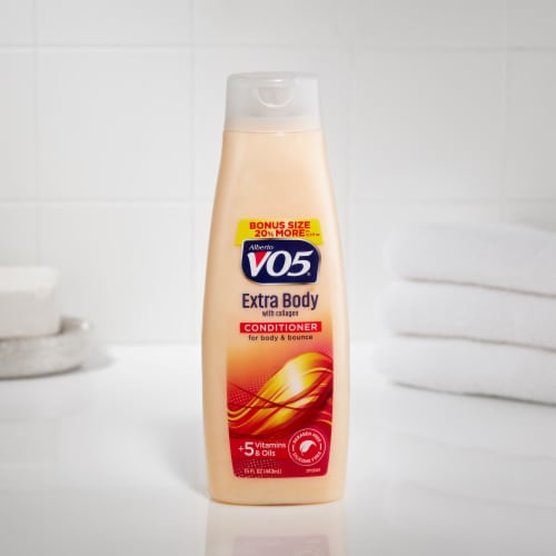 VO5® Extra Body Volumizing Conditioner with Collagen for All Hair Types Perspective: top
