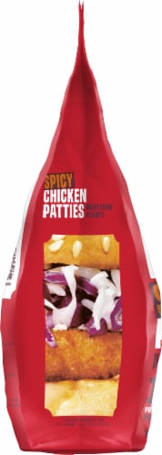 Impossible® Plant-Based Frozen Spicy Chicken Patties Perspective: top